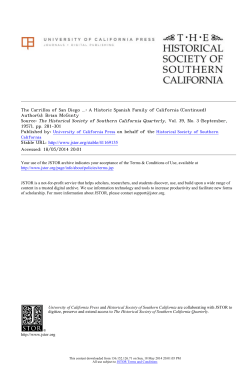 The Carrillos of San Diego