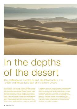 In the depths of the desert