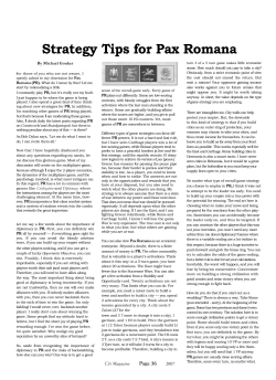 Pax Romana Strategy Tips