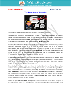 The Trumping of Neutrality - English