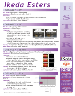 Ikeda Esters - Kobo Products, Inc.