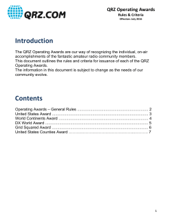 QRZ Operating Awards
