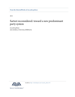 Sartori reconsidered: toward a new predominant party system
