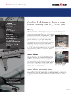 Quadrive Shaft-Mounted Reducer saves lumber company over