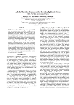 A belief revision framework for revising epistemic