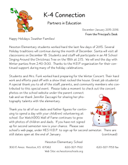 K-4 Connection - Hesston USD 460