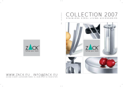 the ZACK Product Catalogue here
