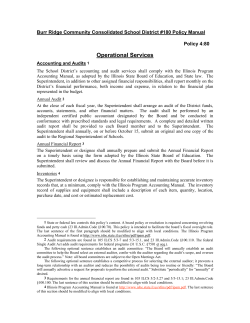 Accounting and Audits - Community Consolidated School District 180