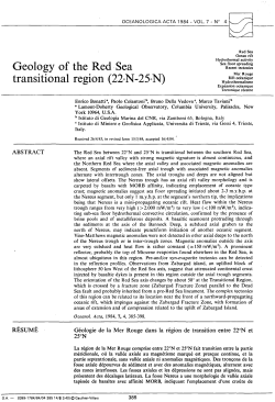 Geology of the Red Sea transitional region (22°N-25°N)