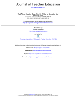 Journal of Teacher Education