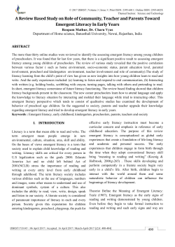 IJSRST Paper Word Template in A4 Page Size