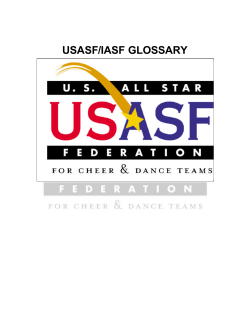2008-09 usasf/iasf glossary