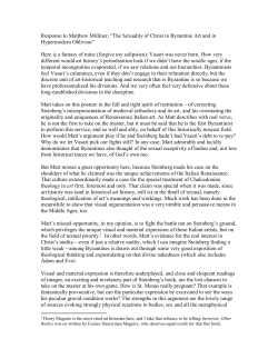 Response to Matthew Milliner, “The Sexuality of Christ in