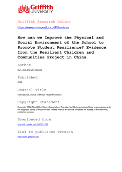 How can we Improve the Physical and Social Environment of the