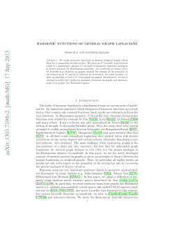 Harmonic functions of general graph Laplacians