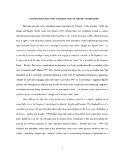 Political Scientists, historians, professors of law, and Justices