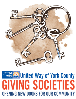 Giving Societies Book - United Way of York County