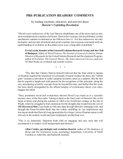 Pre-publication readers` comments