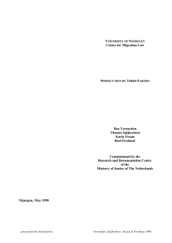 Persecution by thirdparties
