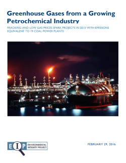 Petrochemical Industry Pollution - Environmental Integrity Project