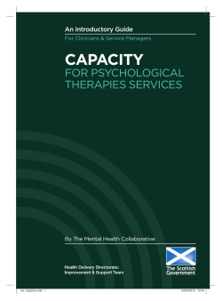 Capacity for Psychological Therapies Services