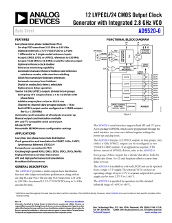 12 LVPECL/24 CMOS Output Clock Generator with Integrated 2.8
