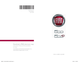 2015 FIAT 500/500c User`s Guide
