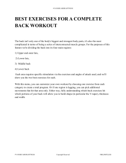 best exercises for a complete back workout