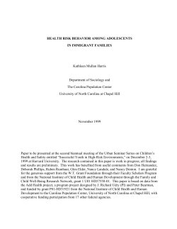 health risk behavior among adolescents