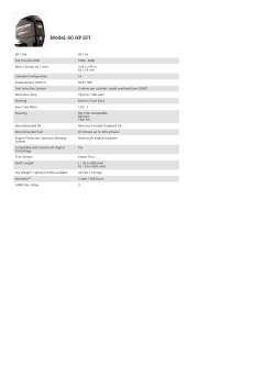 HP / kW 60 / 45 Full Throttle RPM 5500
