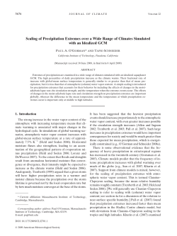 Scaling of Precipitation Extremes over a Wide
