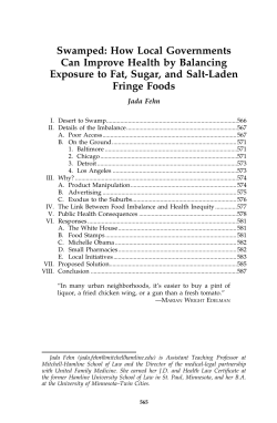 Swamped: How Local Governments Can Improve Health by