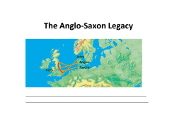 The Anglo-Saxon Legacy