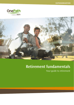 Retirement fundamentals