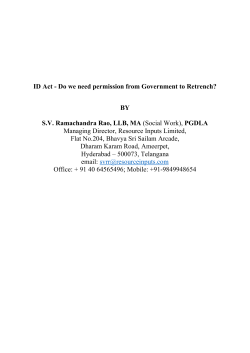 ID Act - Do we need permission from Government to Retrench? BY