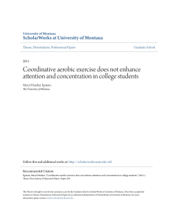 Coordinative aerobic exercise does not enhance attention and