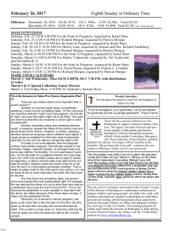 February 26, 2017 Bulletin