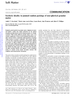 Soft Matter COMMUNICATION