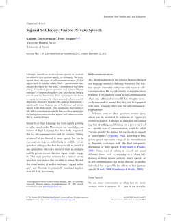 Signed Soliloquy: Visible Private Speech