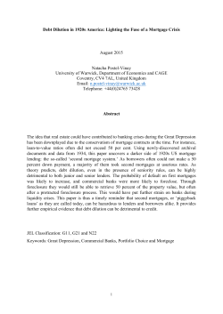Debt Dilution in 1920s America: Lighting the Fuse of a