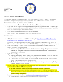 Hurricane Matthew 4 - City of Folly Beach