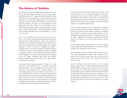 The History of Triathlon