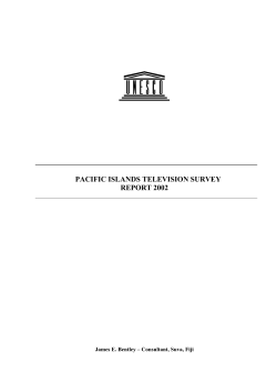 Pacific Islands television survey: report 2002