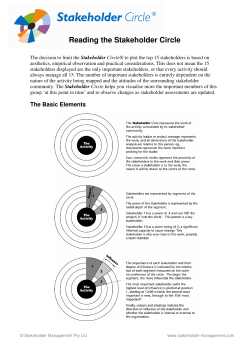 Reading the Stakeholder Circle - Mosaic Project Services Pty Ltd
