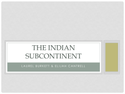 Indian Subcontinent - Mays Business School