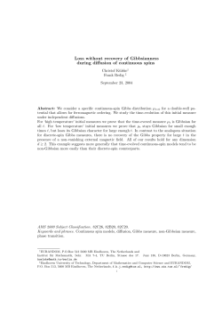 Loss without recovery of Gibbsianness during diffusion