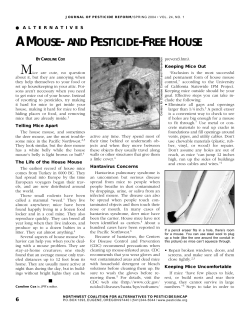 a mouse- and pesticide-free house