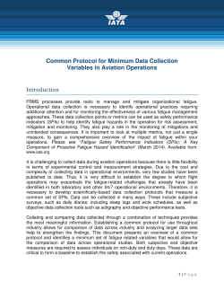Common Protocol for Minimum Data Collection Variables in