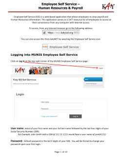 Employee Self Service