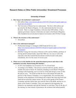 Appendix - Other Universities Divestment Processes